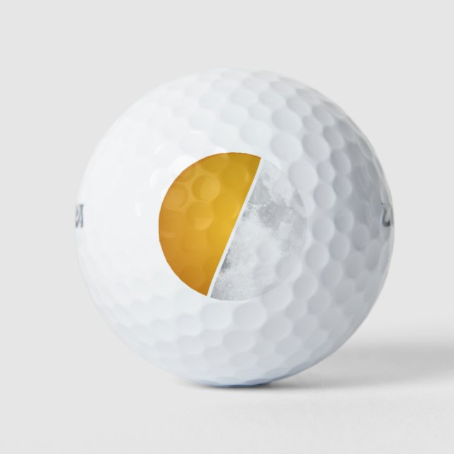 Moon and Sun Golf Balls (Front)