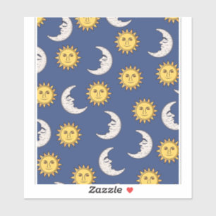 Moon and Sun Sticker