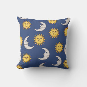 Moon and Sun Throw Pillow