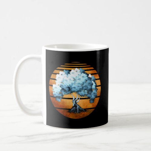 Moon And Tree With Big Roots Coffee Mug
