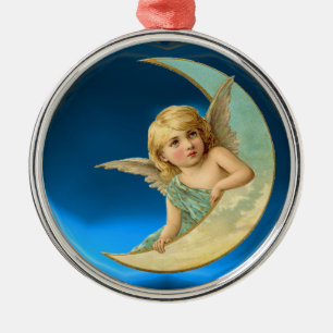 MOON ANGEL METAL ORNAMENT