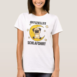 Moon Animal Pug Official Sleep Shirt Dogs Stars