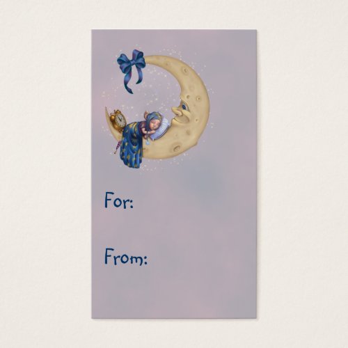 Moon Baby Gift Tag Business Card