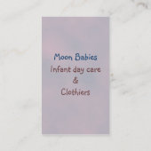 Moon Baby Elf Business Card (Back)