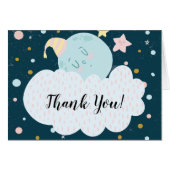 Moon Baby Shower Thank You Note (Front Horizontal)