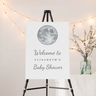 Moon Baby Shower Welcome Sign