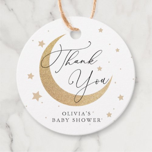 Moon Baby Thank You Classic Favor Tags