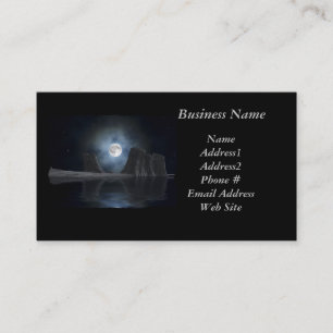 Moon & Beach Scene Business Cards