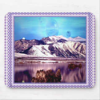 Moon behind Mountains Mousepad