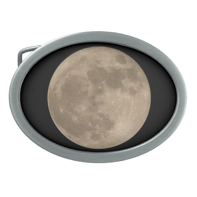 Moon Belt Buckle Full Moon Buckle Gift Accessories (Front)
