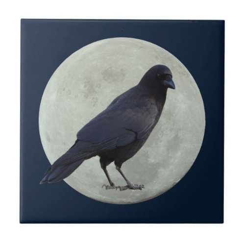 Moon Bird Ceramic Tile