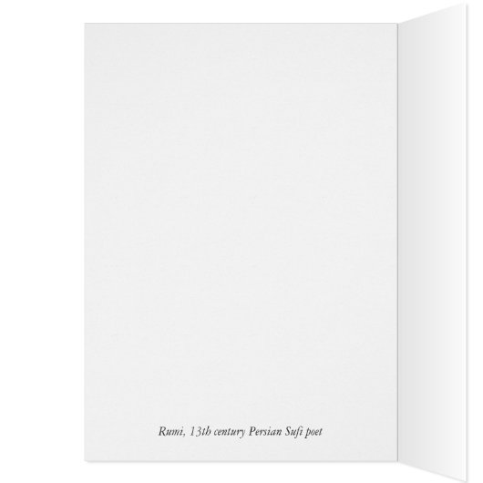 Moon Birds Away from You Rumi Card (Inside (Left))