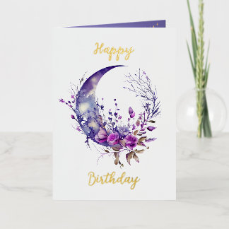 Moon Birthday Card