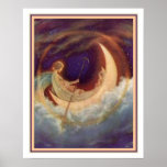Moon Boat To Dreamland - Hugh Williams 16 x 20 Poster<br><div class="desc">Cute and colorful Hugh Williams print "Moon Boat to Dreamland"</div>
