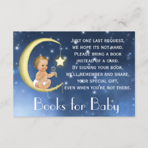 Moon Books For Baby Card and Diaper Raffle Tickets