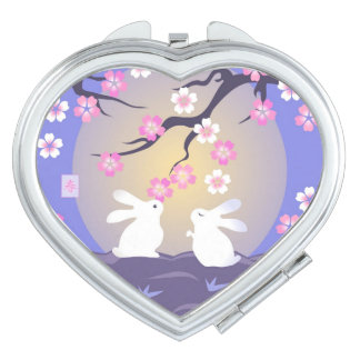 Moon Bunnies compact mirror