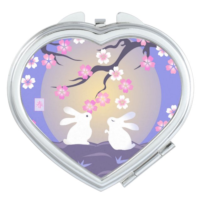 Moon Bunnies compact mirror (Front)