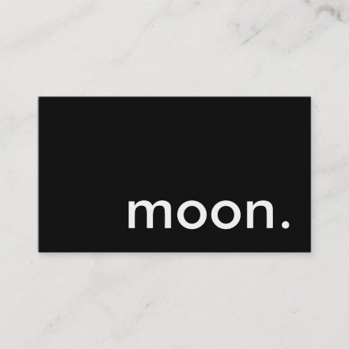 moon business card