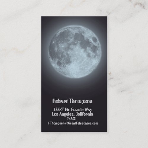 Moon Business or Personal Card Business Card Templates