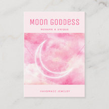 Moon Business QR Code Jewelry Display Cards