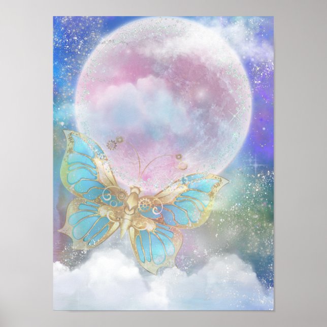 Moon Butterfly Poster (Front)