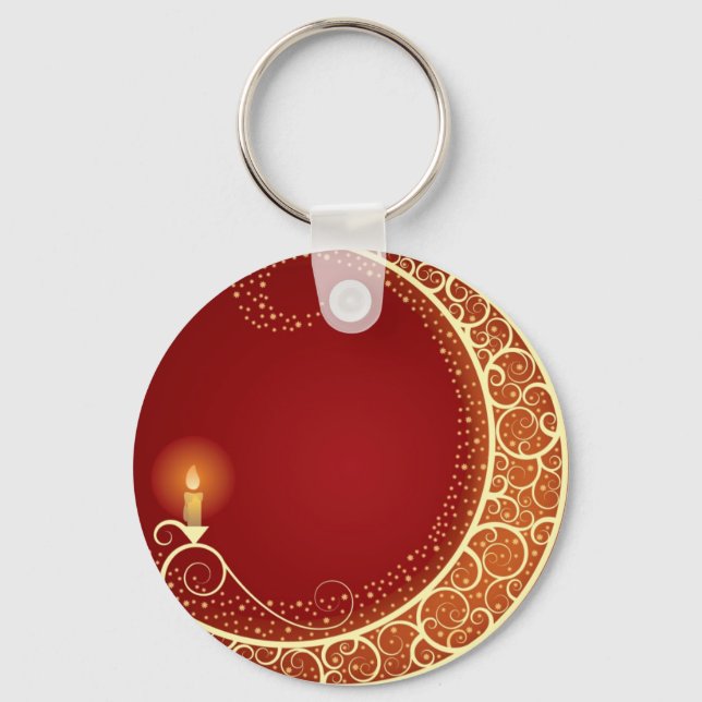 Moon Candle Keychain (Front)