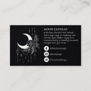 Moon Candle Spell Business Card