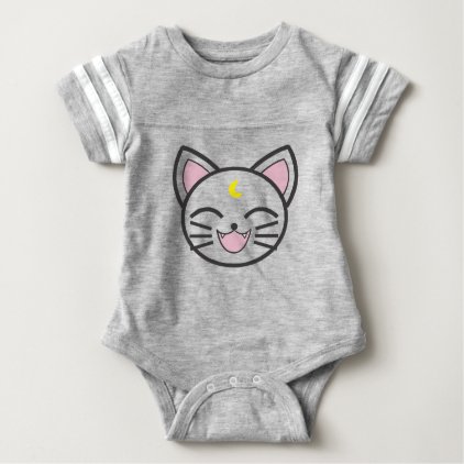 moon cat baby bodysuit