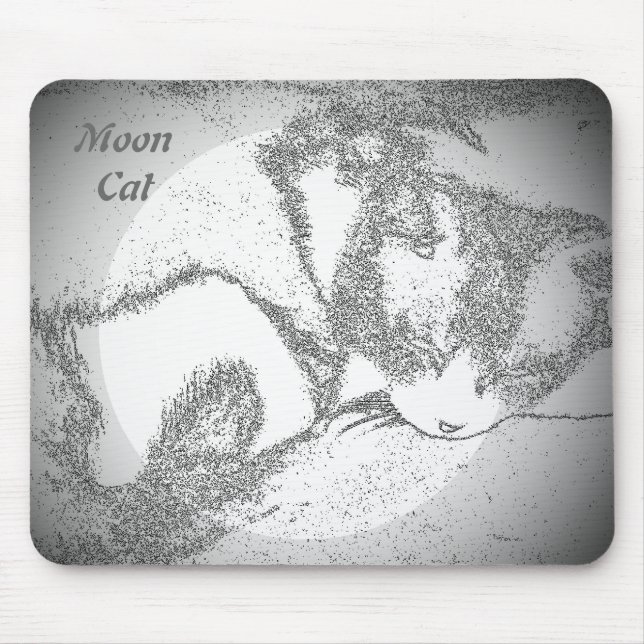 Moon Cat mouse pad (Front)