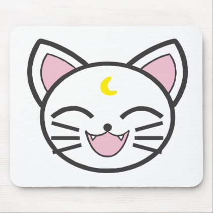 moon cat mouse pad