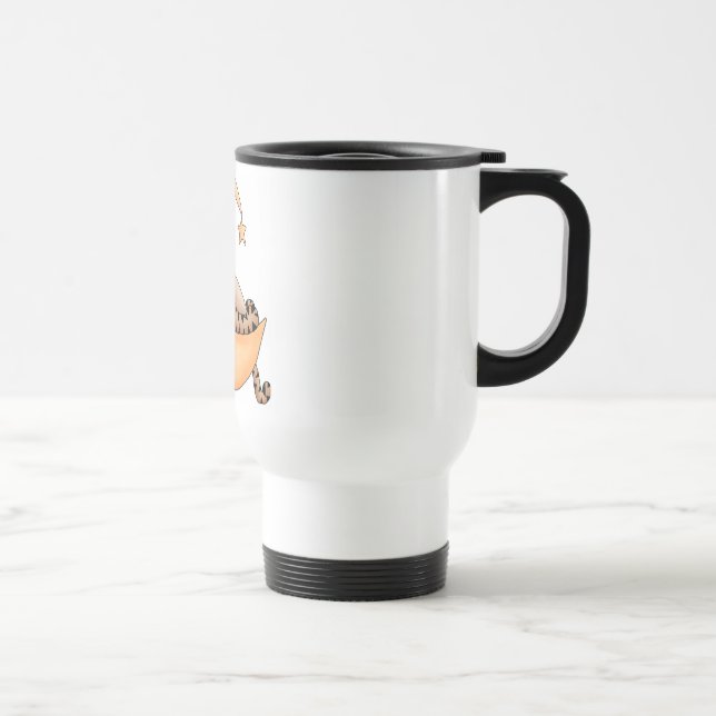 Moon Cat Nap Travel Mug (Right)