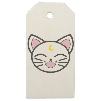 moon cat wooden gift tags