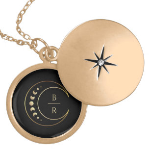 Moon Celestial Wedding Gold Plated Necklace