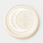 Moon Celestial Wedding Wax Seal Sticker<br><div class="desc">Elevate your invitations with the regal touch of the "Moon Celestial Wedding Wax Seal Sticker." Against a pristine white backdrop, the golden wax seal, adorned with the stylishly simple customizable initials of the couple, becomes a celestial insignia. Moon phases delicately woven into the design symbolize the sealing of your celestial...</div>