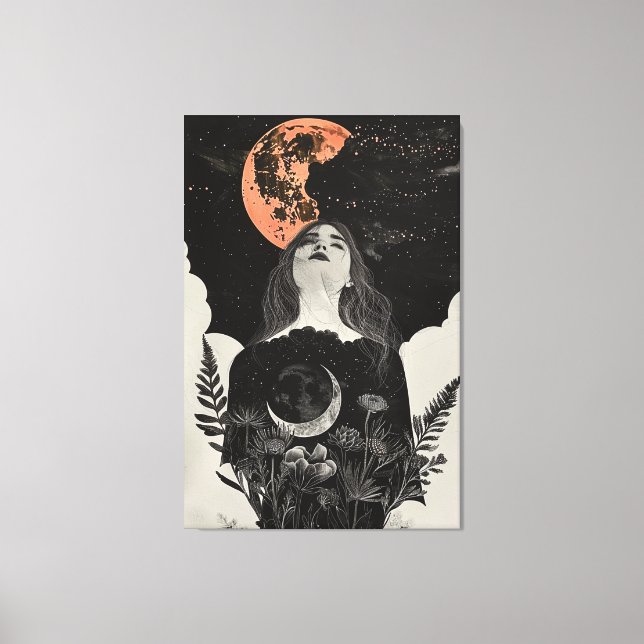 Moon Child Canvas Print (Front)