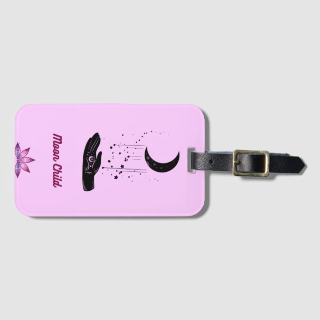 Moon Child Luggage Tag (Front Horizontal)