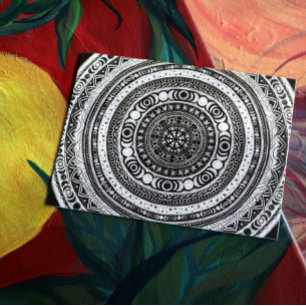 Moon Child Mandala Triple Moon Witch Postcard