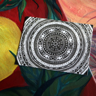 Moon Child Mandala Triple Moon Witch Postcard