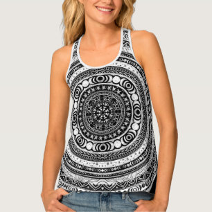 Moon Child Mandala Triple Moon Witch Tank Top