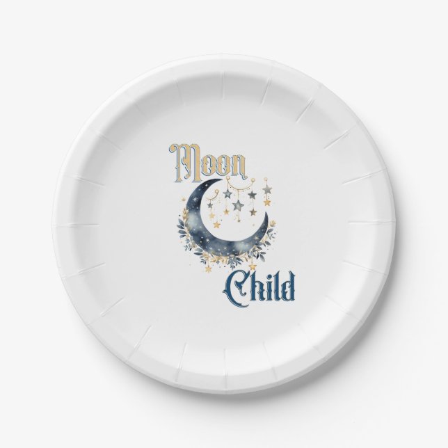 Moon Child  Paper Plates (Front)