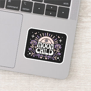 Moon child purple witch whimsigoth aesthetic sticker