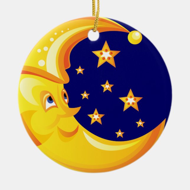 Moon Christmas Ornament (Front)