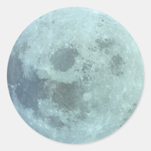 Moon Classic Round Sticker