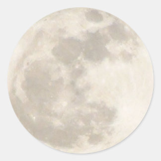 Moon Classic Round Sticker