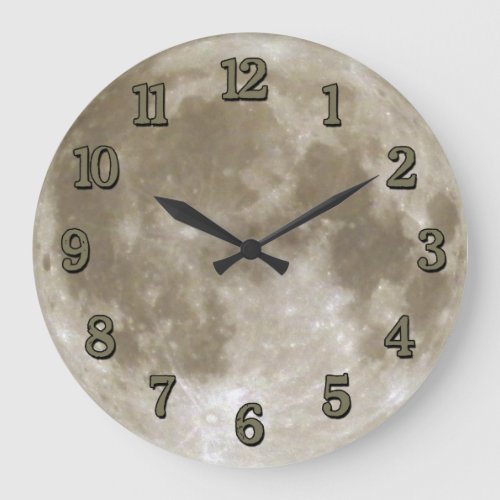 Moon Clock with Numbers