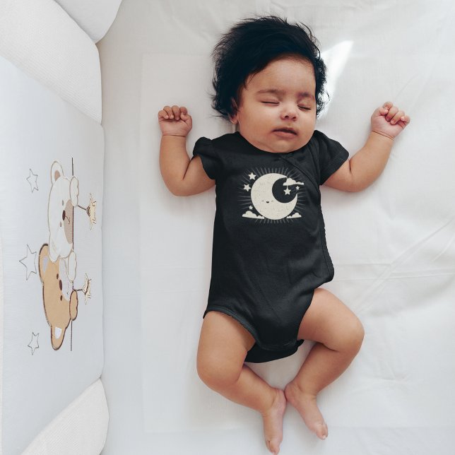 Moon Collage Baby Cartoon Bodysuit (Creator Uploaded)