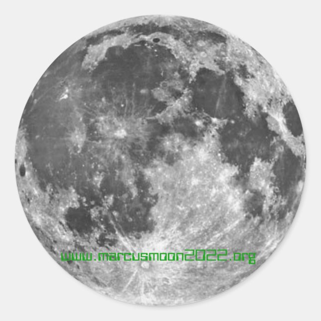 Moon Colony 2022 - Marcusmoon2022.org Classic Round Sticker (Front)