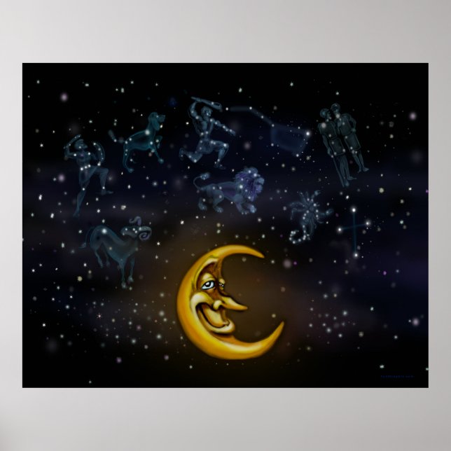 Moon Constellations Poster (Front)