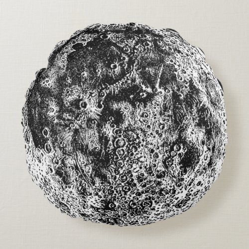 Moon cotton round pillow meditation cushion 