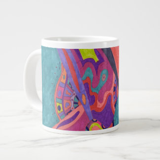 Moon Crashers, abstract art Giant Coffee Mug
